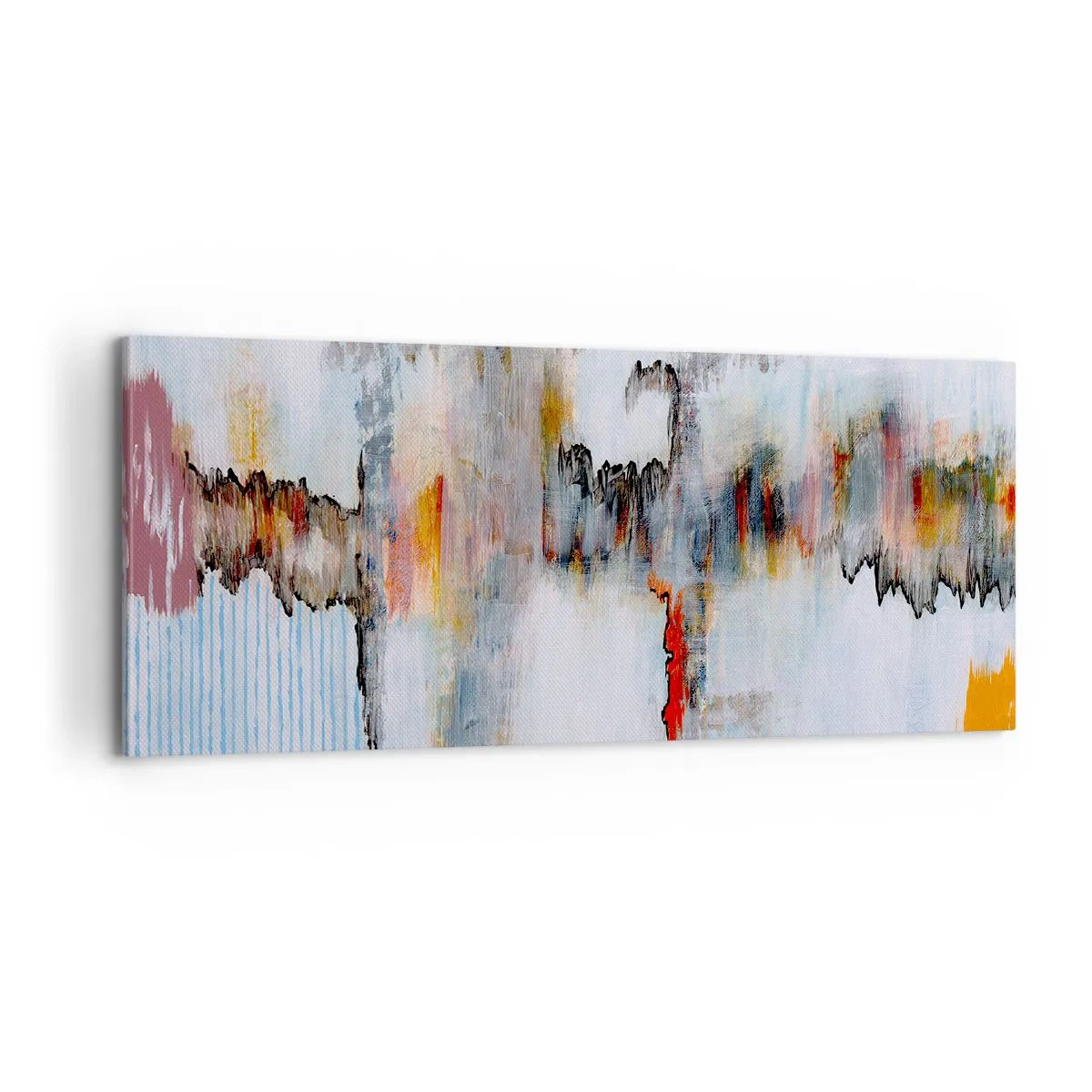 Lærredstryk - Billede på lærred - En pind på vandet - 100x40 cm