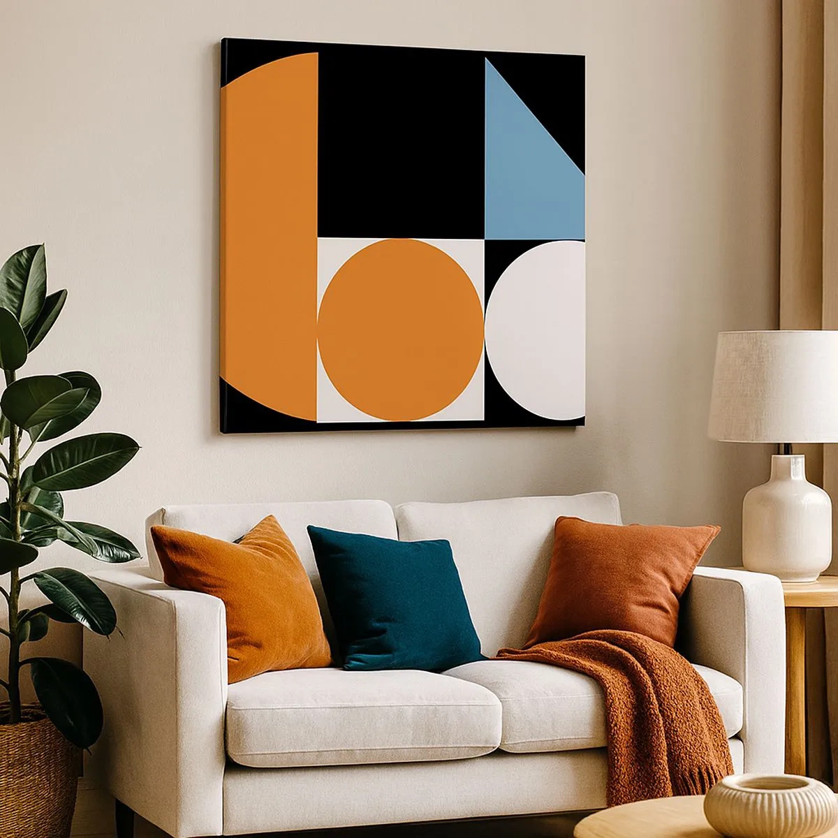 Lærredstryk - Billede på lærred - System til figurer - 30x30 cm