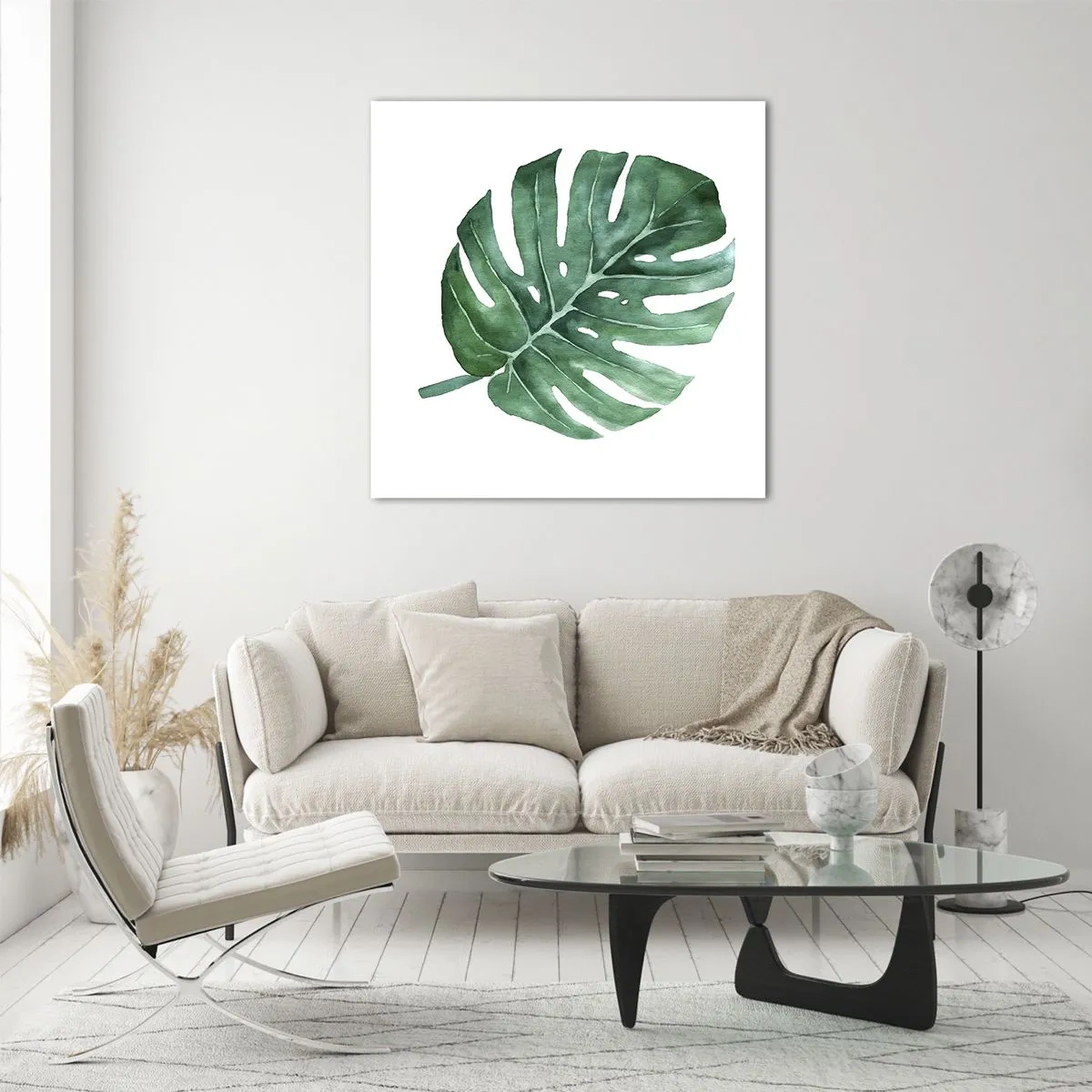 Billede på glas - Grønt koncept - 50x50 cm