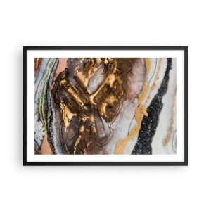 Plakat i sort ramme - Jord element - 70x50 cm