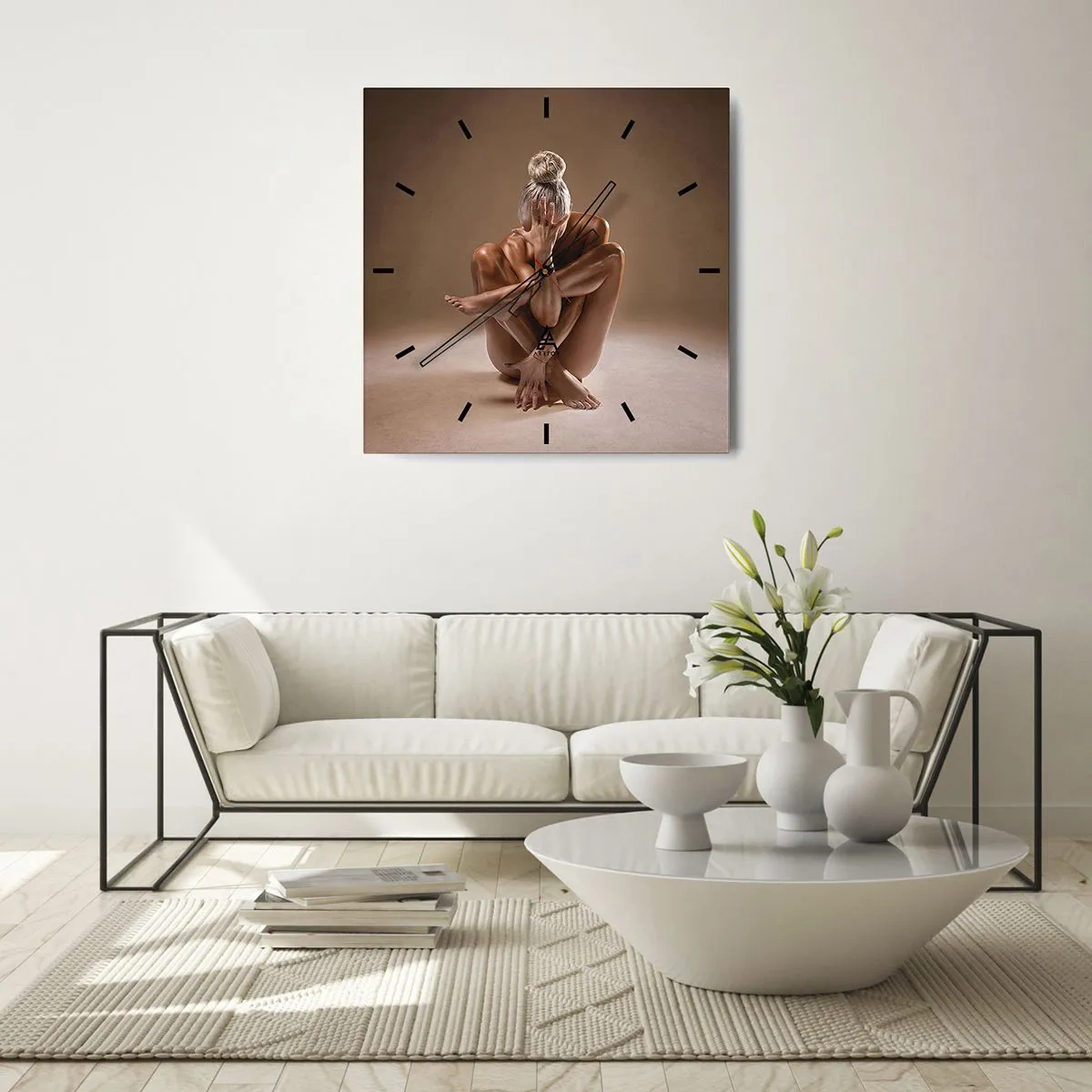 Vægur, Uret - Enhed mellem krop og ånd - 30x30 cm