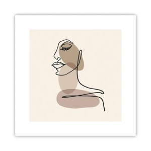 Plakat - Lytter til sig selv - 30x30 cm