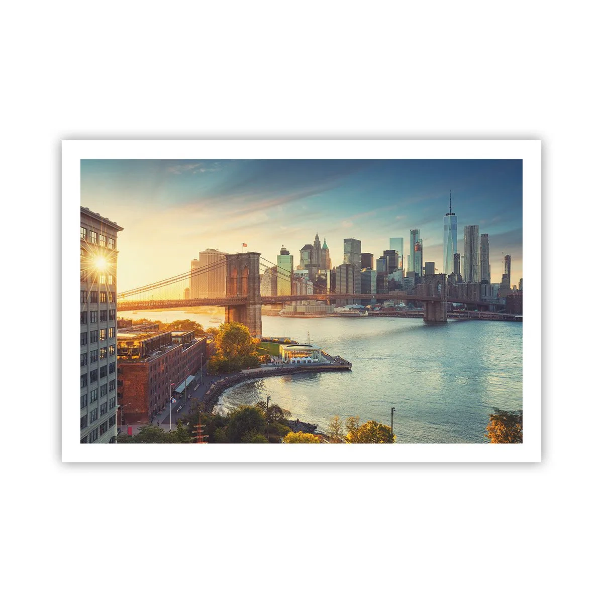 Plakat - Den store bys daggry - 91x61 cm