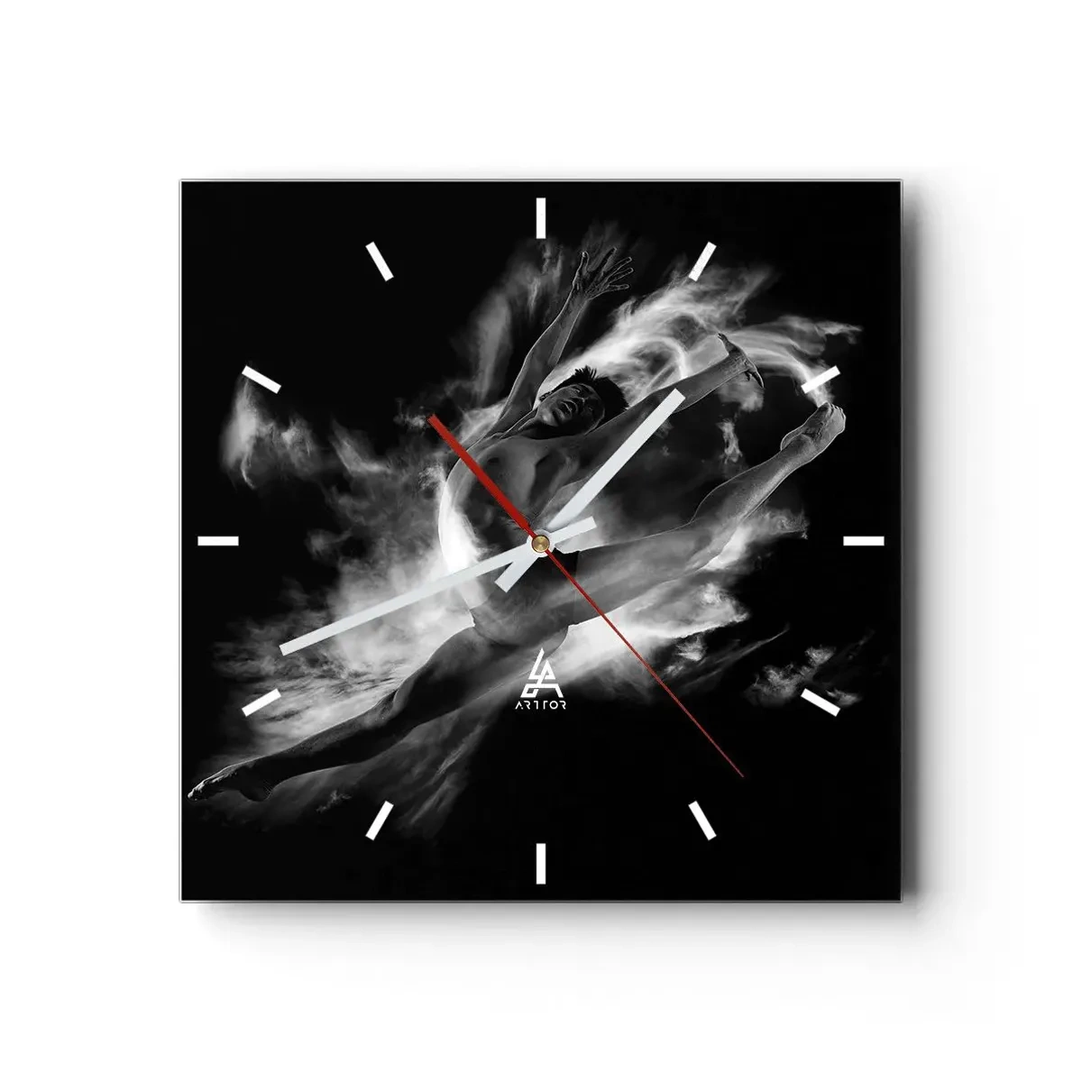 Vægur, Uret - Stoppet under flyvning - 30x30 cm
