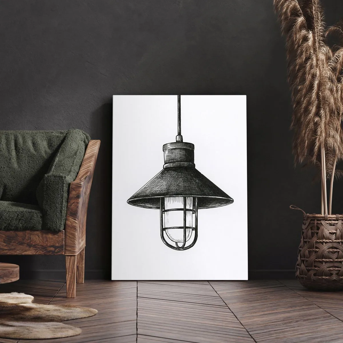 Lærredstryk - Billede på lærred - Som for mange år siden... - 50x70 cm