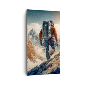 Lærredstryk - Billede på lærred - Ensom kriger - 45x80 cm