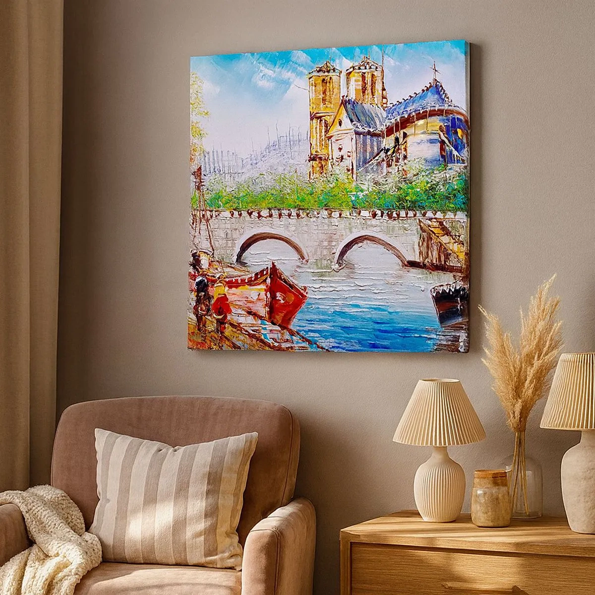 Lærredstryk - Billede på lærred - Deres tid går aldrig forbi - 30x30 cm