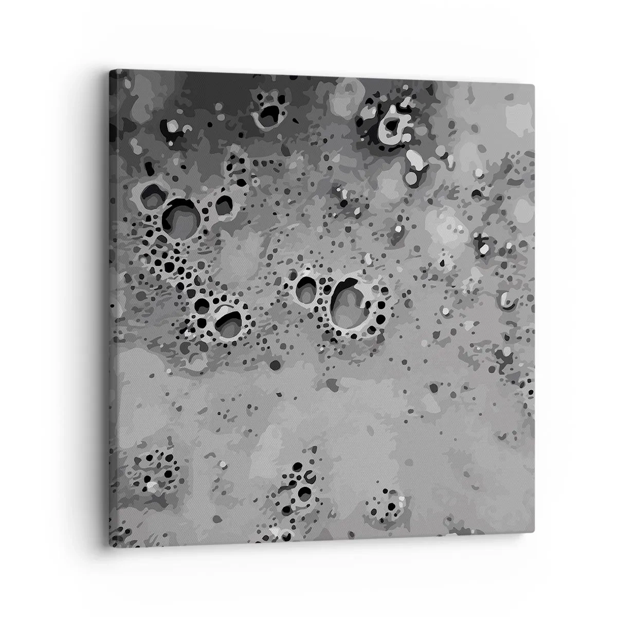 Lærredstryk - Billede på lærred - Som et månelandskab - 30x30 cm