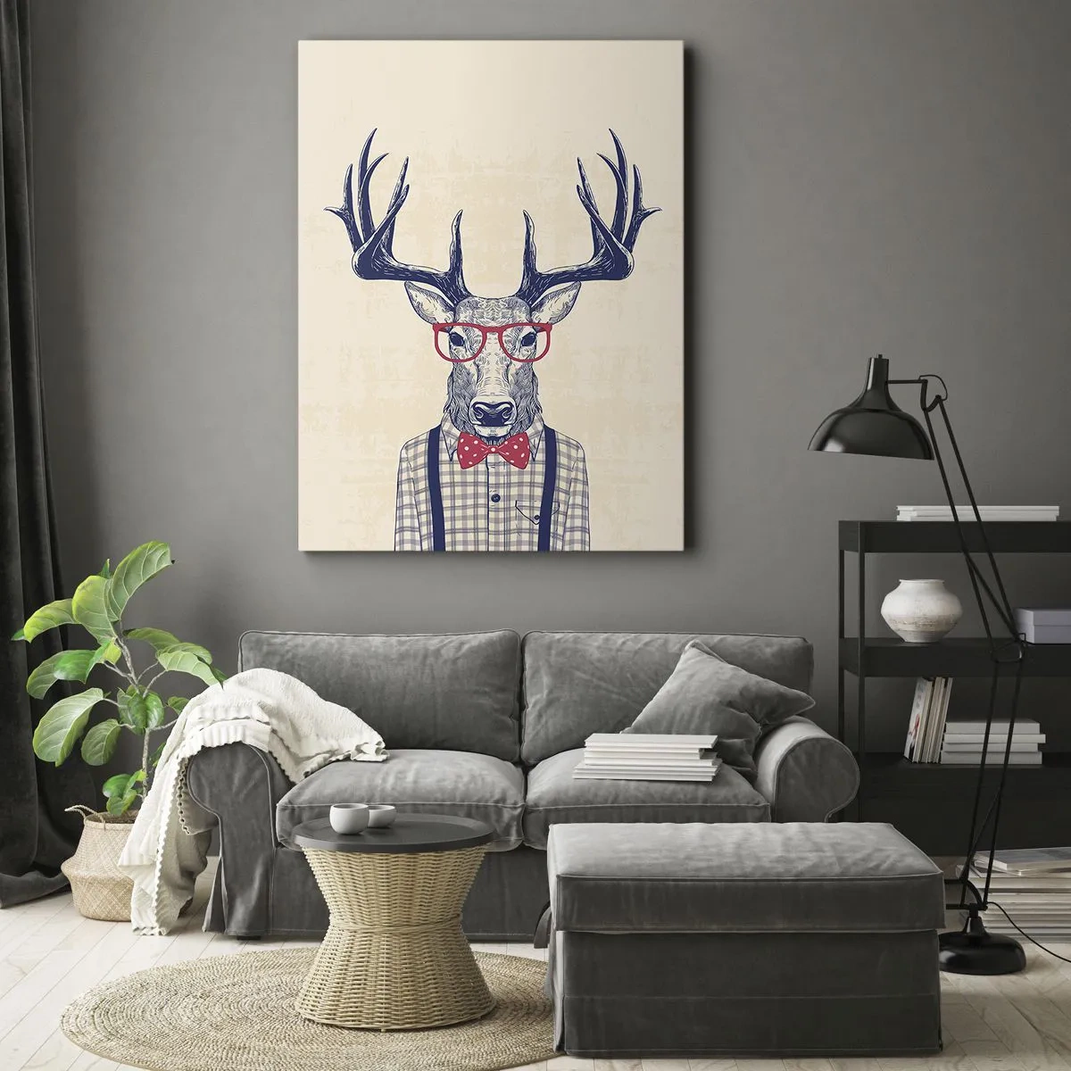 Lærredstryk - Billede på lærred - Et underholdende ekstravaganza - 50x70 cm