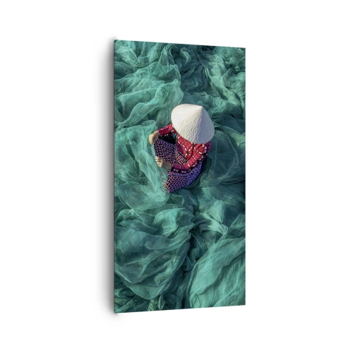 Lærredstryk - Billede på lærred - I et hav af lys - 65x120 cm