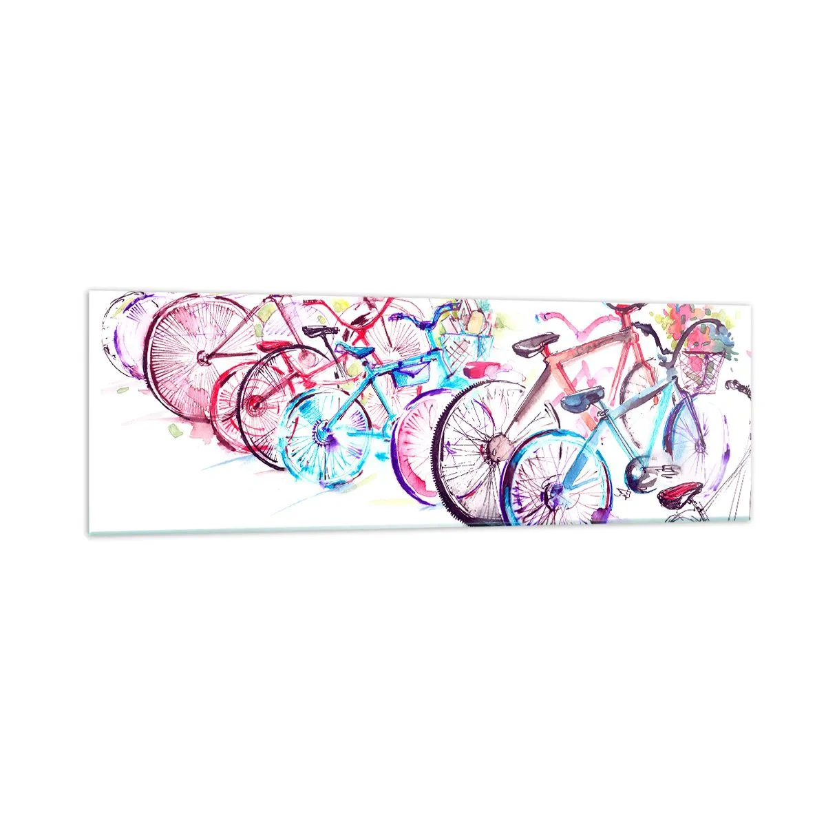 Billede på glas - Antimoto klubmøde - 160x50 cm