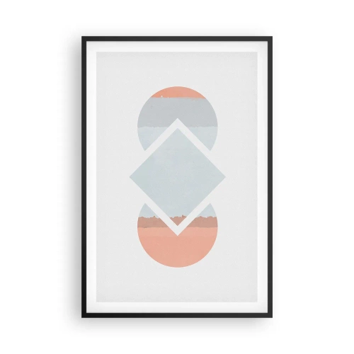 Plakat i sort ramme - Situationen er klar - 61x91 cm