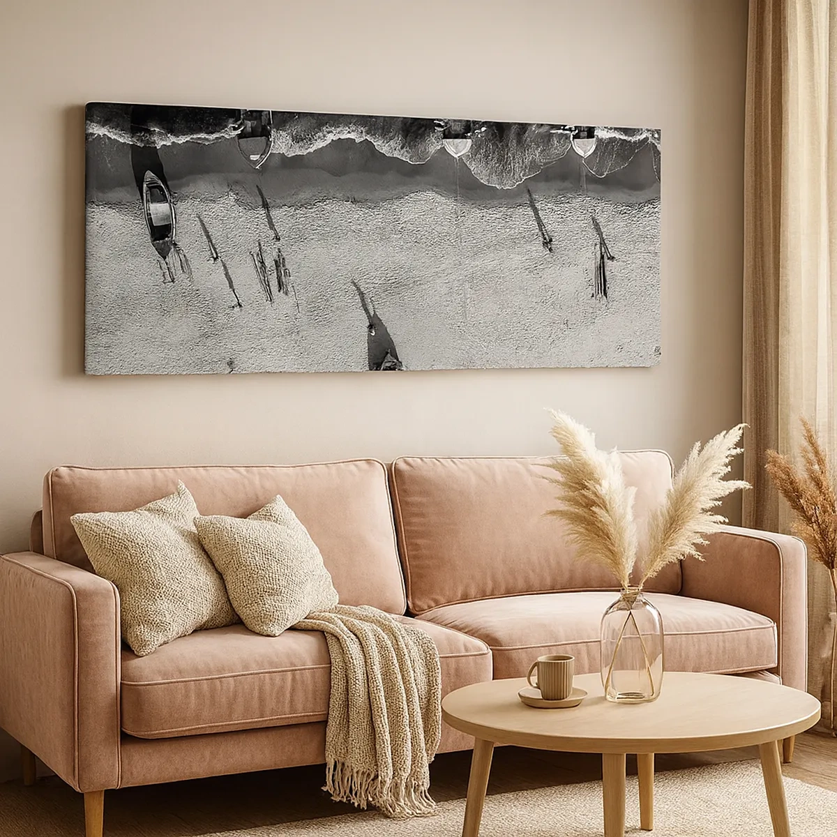 Lærredstryk - Billede på lærred - Stadig på kysten... - 30x30 cm