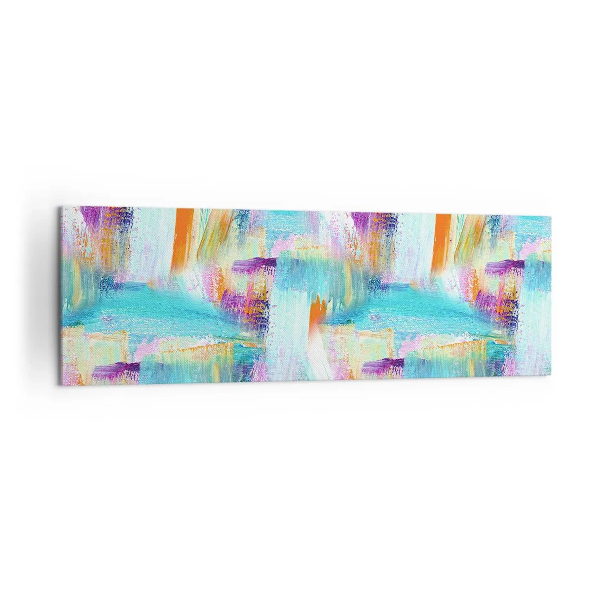 Lærredstryk - Billede på lærred - Munter mazel topper - 160x50 cm