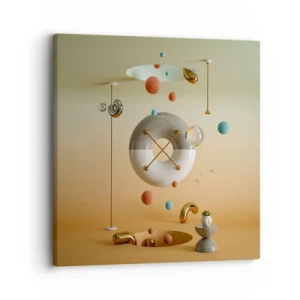 Lærredstryk - Billede på lærred - Alt kan ske - 30x30 cm