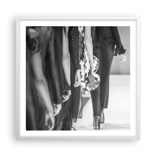 Plakat i hvid ramme - En stilfuld parade - 60x60 cm