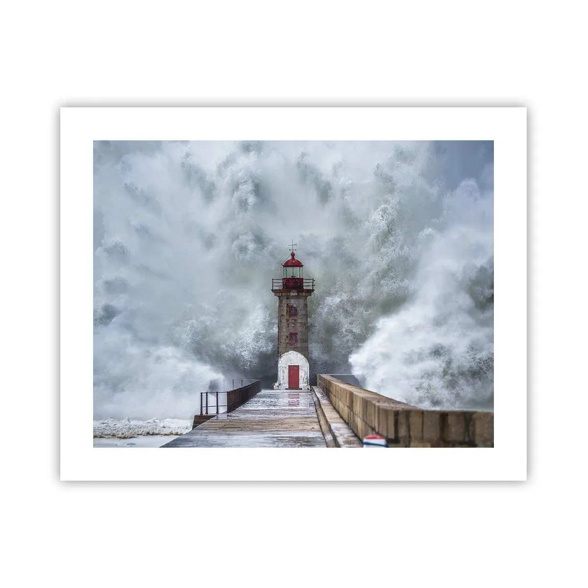 Plakat - Vandets brusen, vindens susen, lyden af vinden - 50x40 cm