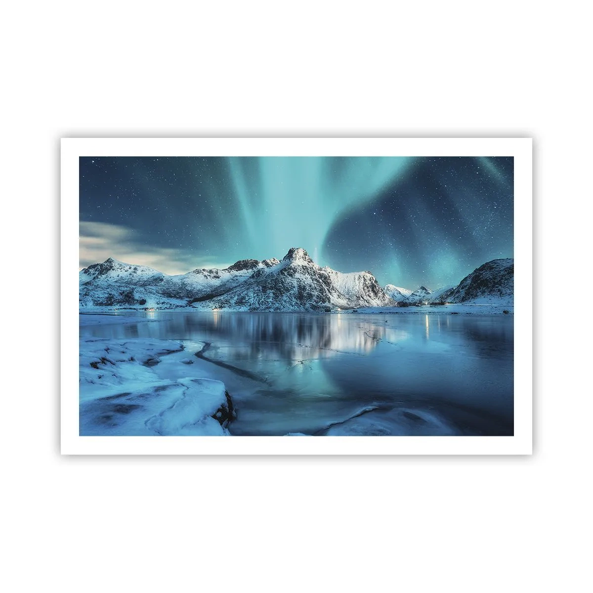 Plakat - Nat med lys - 91x61 cm