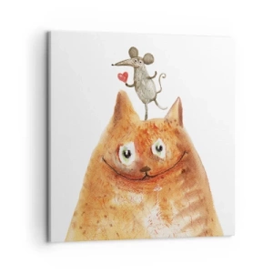 Lærredstryk - Billede på lærred - Kærlighedens paradokser - 50x50 cm
