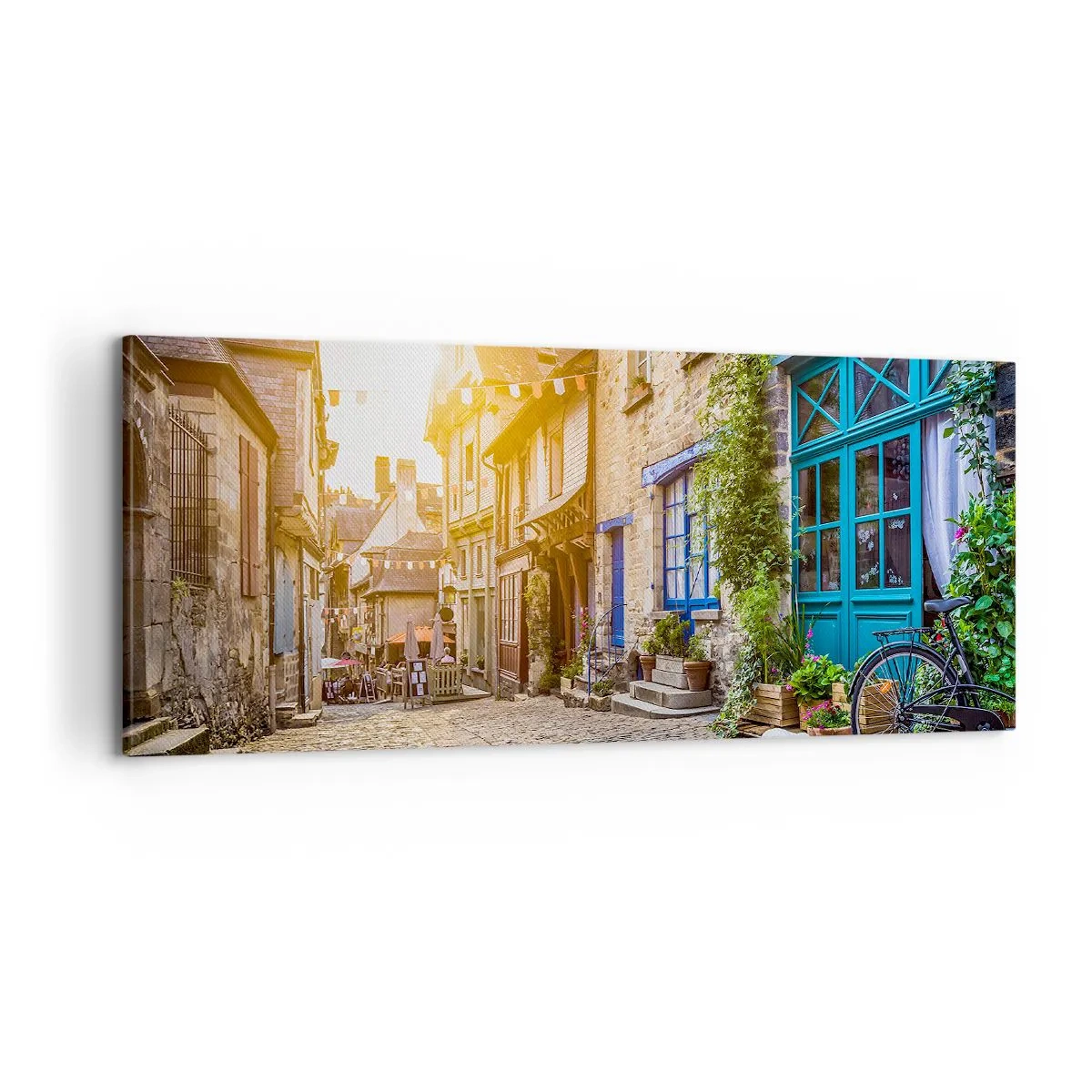 Lærredstryk - Billede på lærred - Byens hvide spøgelse - 100x40 cm
