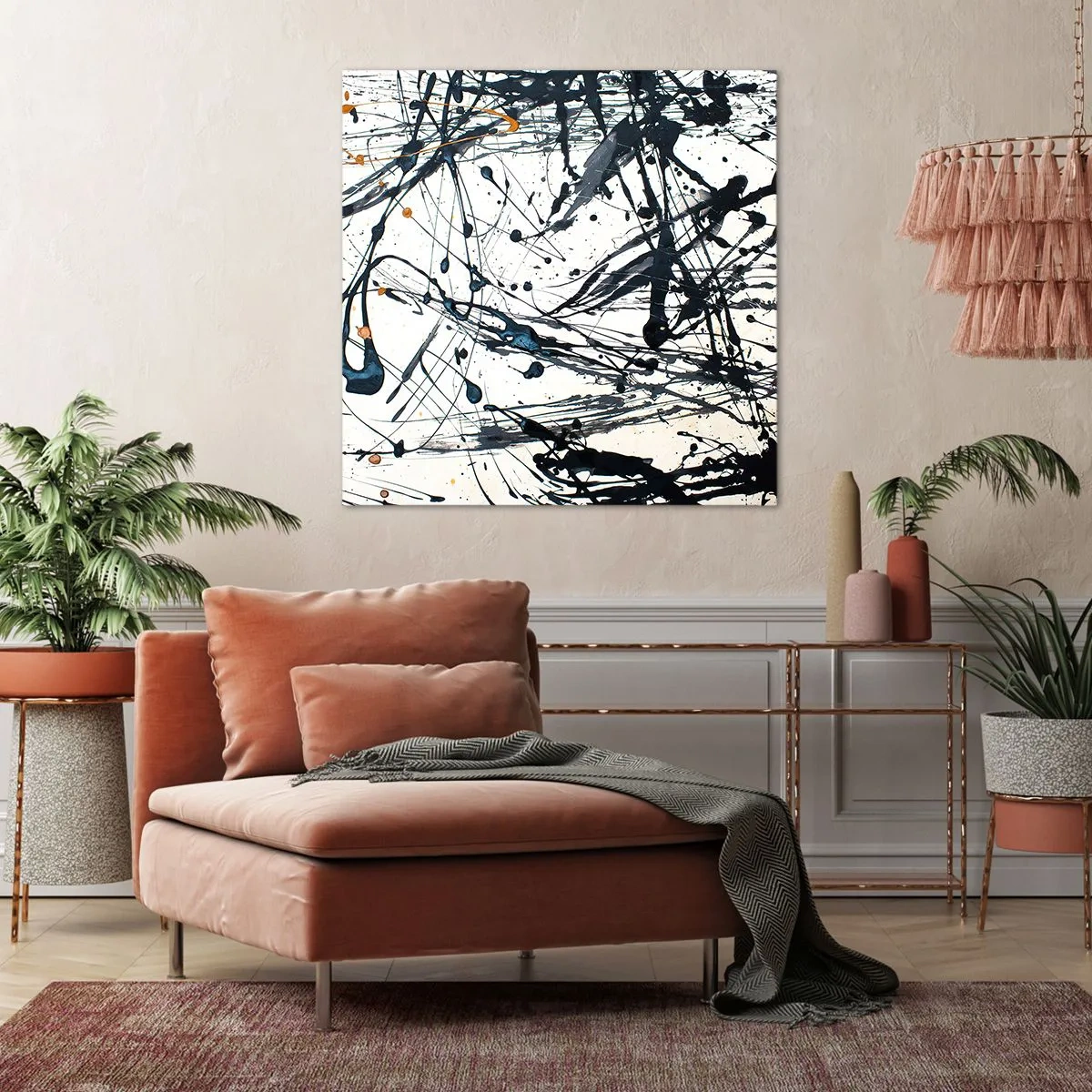 Lærredstryk - Billede på lærred - Med eller uden fornuft? - 50x50 cm