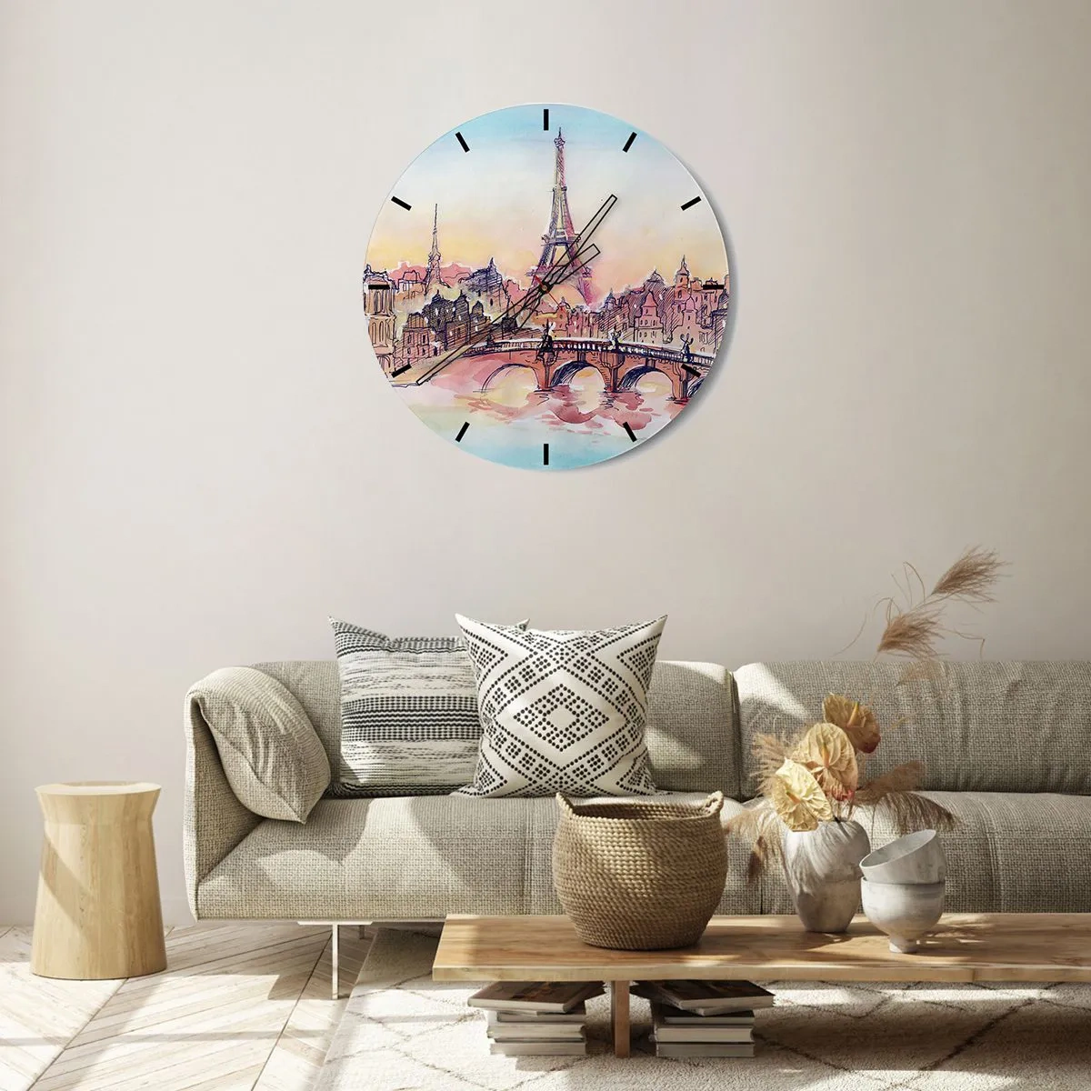 Vægur, Uret - Den eneste by af sin art i verden - 40x40 cm