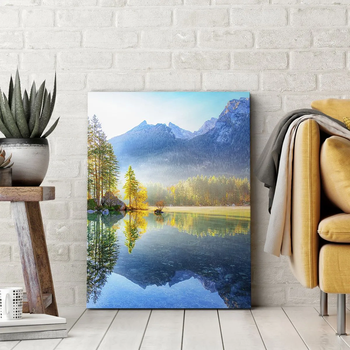 Lærredstryk - Billede på lærred - Majestæt og sødme - 65x120 cm