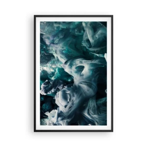 Plakat i sort ramme - Farvebevægelse - 61x91 cm