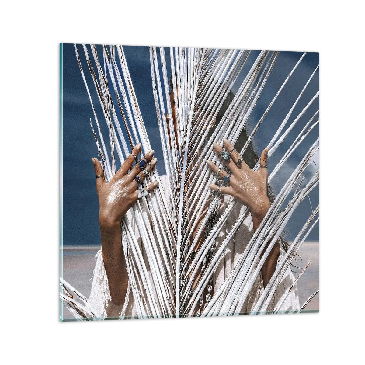 Billede på glas - Shamanens kæreste? - 30x30 cm