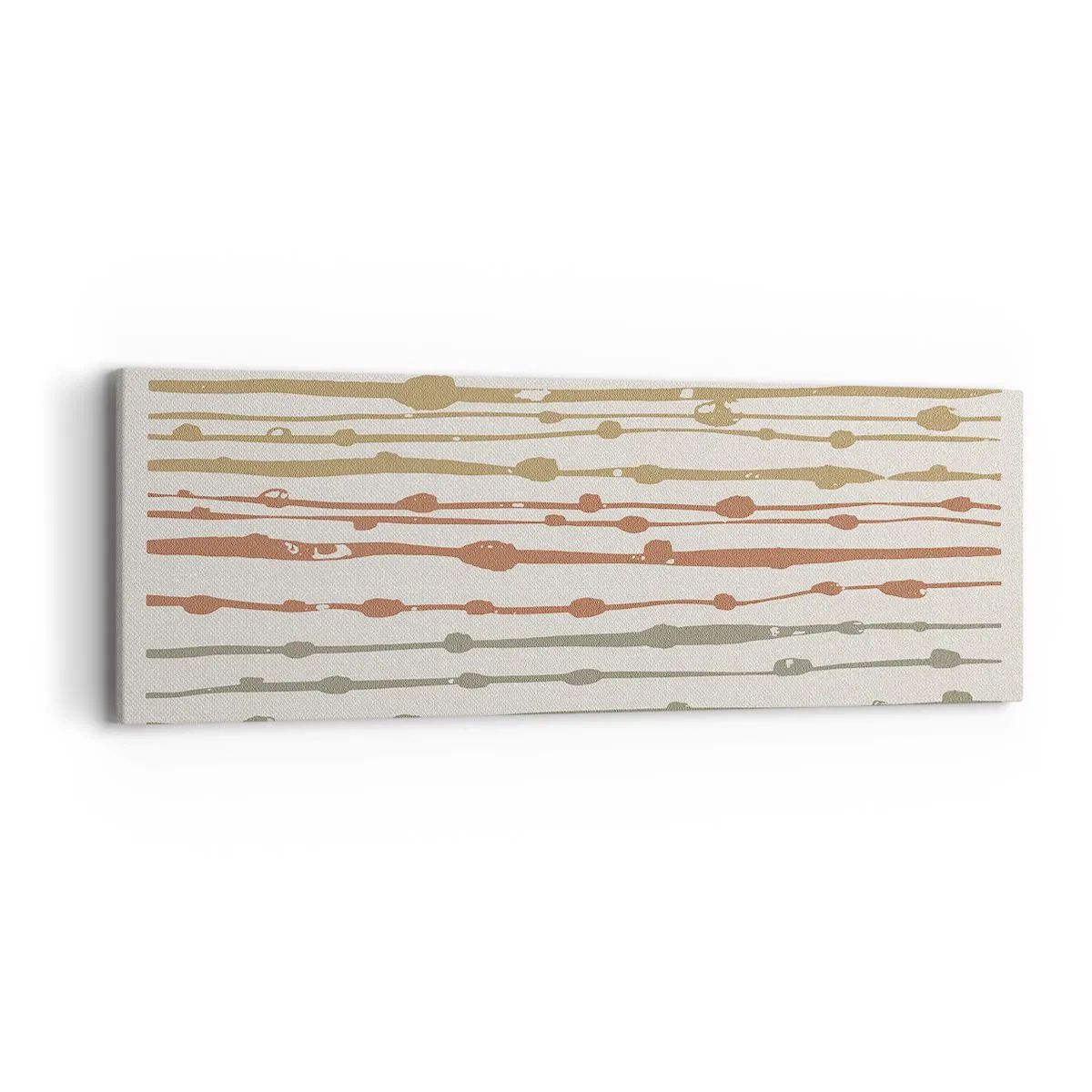 Lærredstryk - Billede på lærred - Musikalsk farvenotation - 90x30 cm