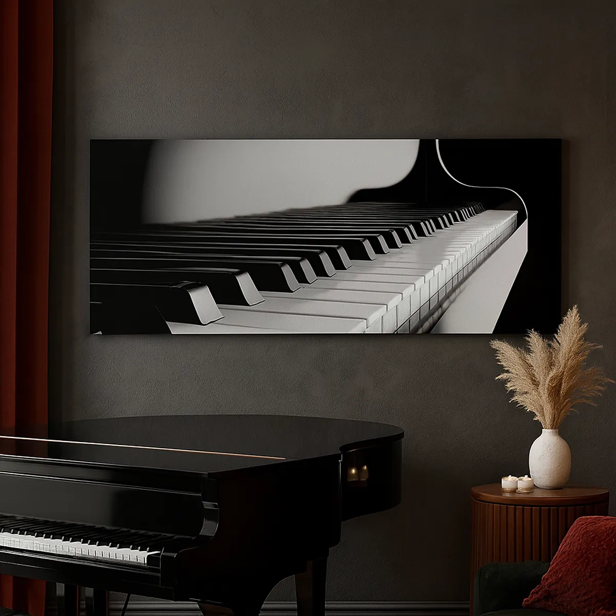 Lærredstryk - Billede på lærred - Harmoni af former og farver - 30x30 cm