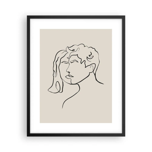 Plakat i sort ramme - Og enhed er blevet til - 40x50 cm