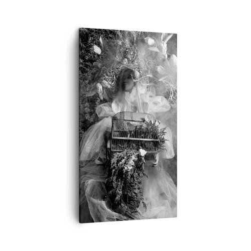 Lærredstryk - Billede på lærred - Selve Moder - Naturen - 45x80 cm