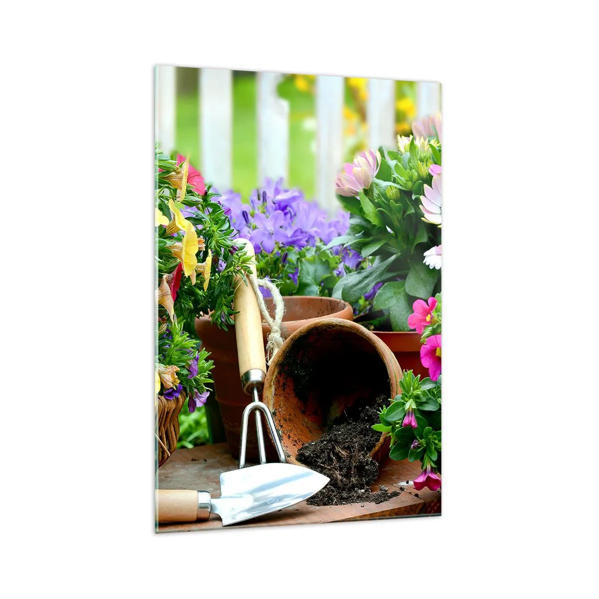 Billede på glas - Zosias have - 70x100 cm