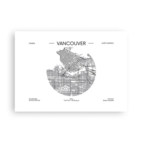 Plakat - Anatomi af Vacouver - 70x50 cm