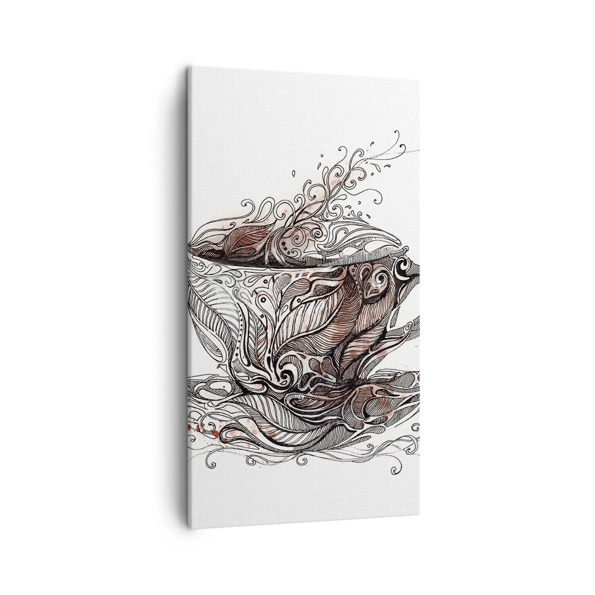 Lærredstryk - Billede på lærred - Te er godt til alt - 45x80 cm