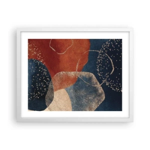 Plakat i hvid ramme - Lethed i tilværelsen - 50x40 cm