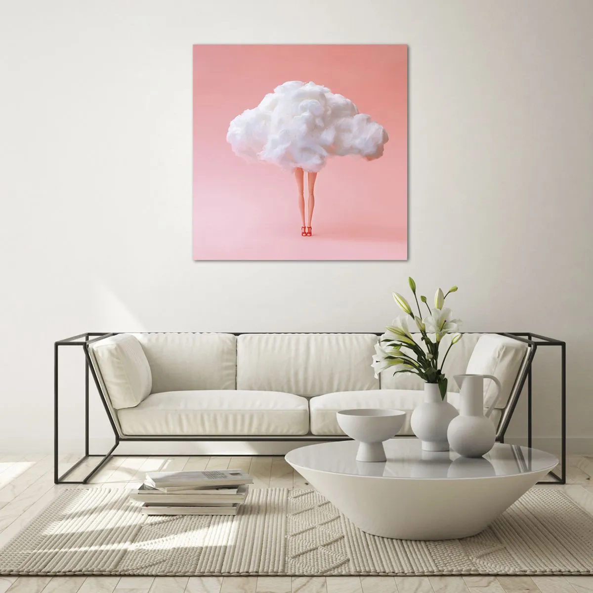 Billede på glas - Et sødt løfte - 70x70 cm