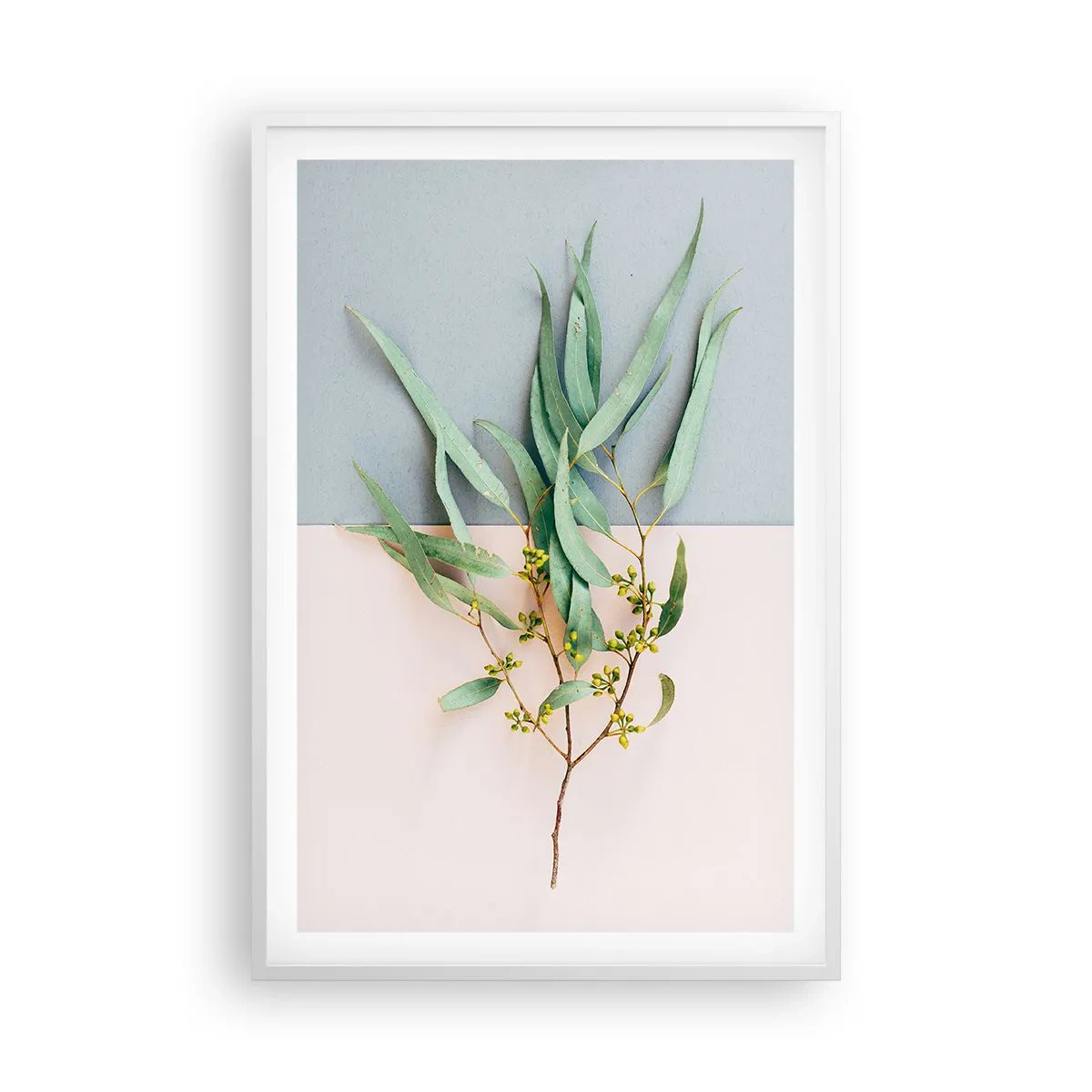 Plakat i hvid ramme - Pastelfarvernes subtilitet - 61x91 cm