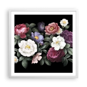 Plakat i hvid ramme - Fra en engelsk have - 60x60 cm