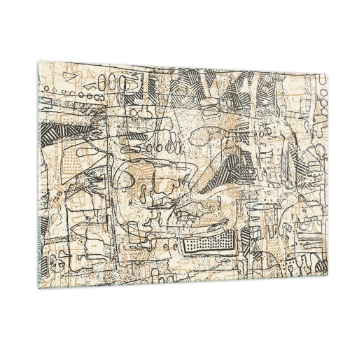 Billede på glas - Venter på at blive afkodet - 120x80 cm