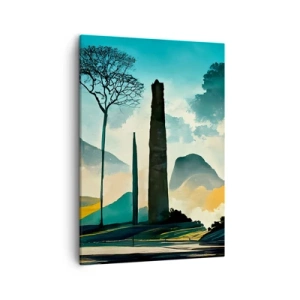 Lærredstryk - Billede på lærred - Stadig højere og højere - 50x70 cm