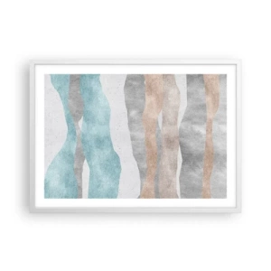 Plakat i hvid ramme - En undersøgelse af intimitet - 70x50 cm