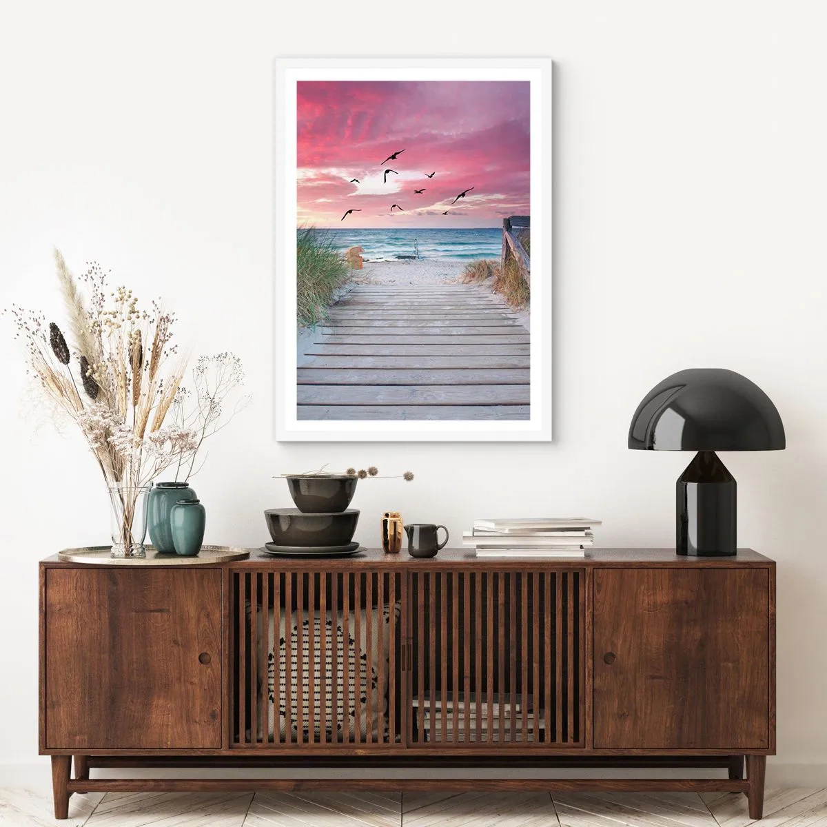 Plakat i hvid ramme - Baltisk indtryk - 40x50 cm