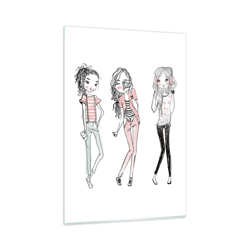 Billede på glas - Det bliver sjovt - 80x120 cm