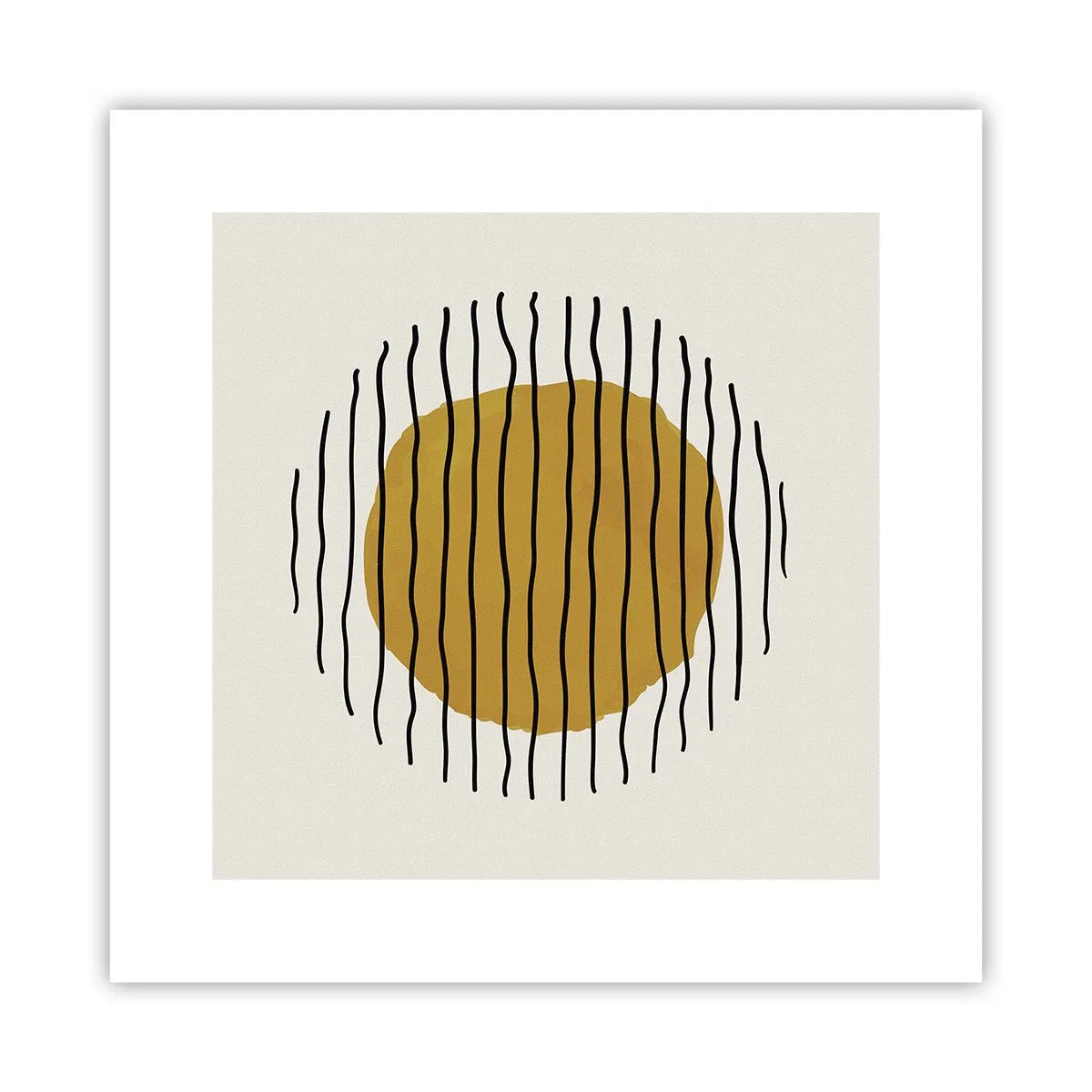 Plakat - Abstraktion, der skælver af varme - 30x30 cm
