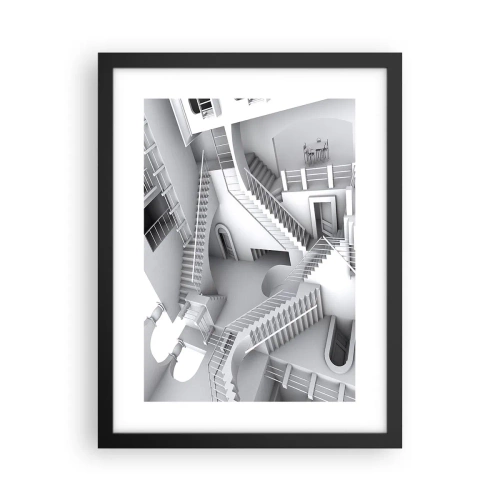 Plakat i sort ramme - Rummets paradokser - 30x40 cm