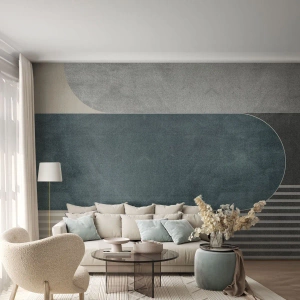 Fototapet på mål Selvklæbende Deluxe Sticker - Horisontal komposition - Minimalisme, Former, Pastel