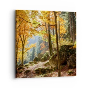 Lærredstryk - Billede på lærred - Tid til at slappe af - 30x30 cm