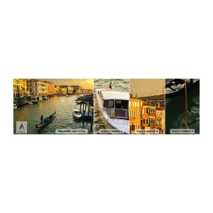 Fototapet Prøve Standard Eco - På den solrige side af gaden - By, Venedig, Italien - 100x30 cm